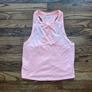 Peach Athleta cropped tank
